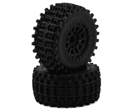 JConcepts Magma 2.9" Monster Truck Pre-Mounted Tires (Platinum) (Black) (2) (Kraton® 4S/Maxx®) w/17mm Hex