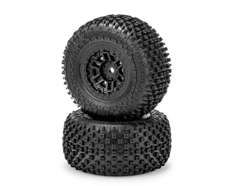 JConcepts Choppers Pre-Mounted Tires for Traxxas® Mini XRT™ (2) (Yellow) w/12mm Hex