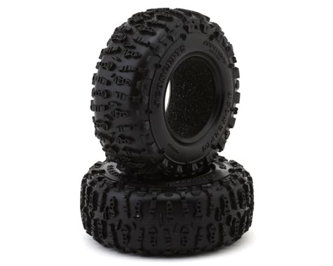 JConcepts Ruptures 1.3" Micro Rock Crawler Tires (63mm OD) (2) (Green) w/Foam Inserts