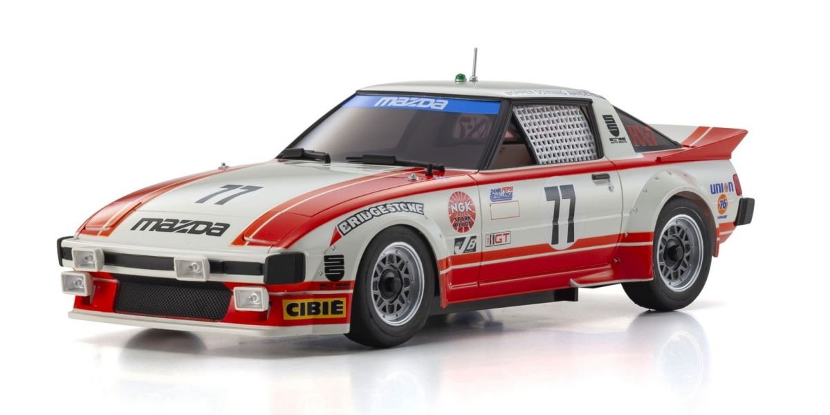 Kyosho MR-04 RWD Mini-Z Readyset w/1979 Mazda Savanna RX-7 (Red/White) w/KT-531P 2.4GHz Radio
