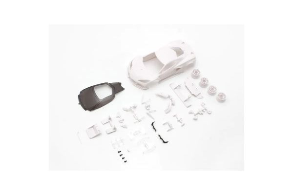 Kyosho Mini-Z CHEVROLET® CORVETTE® C8.R White body set(w/Rim for RWD)(Unpainted)