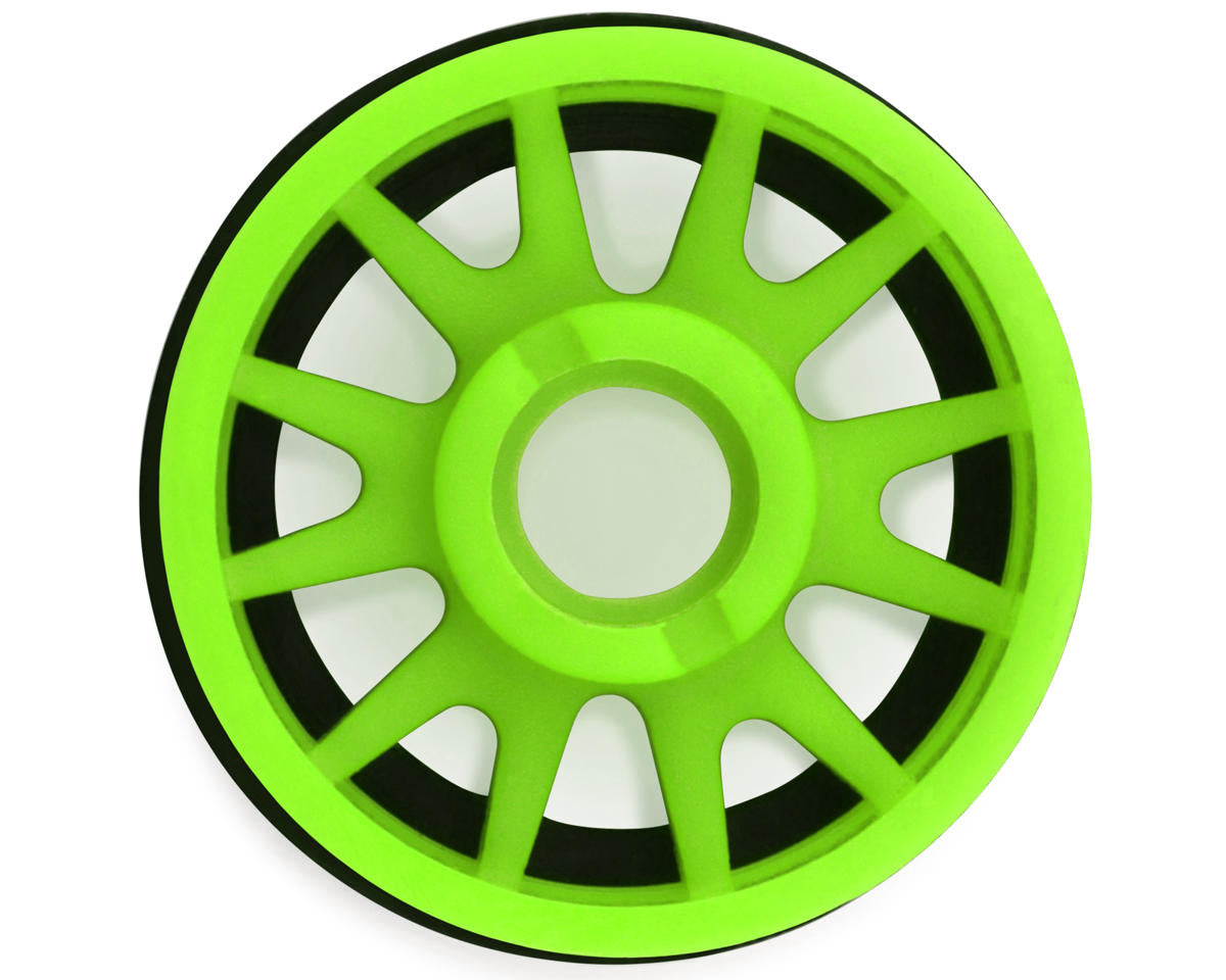 NEXX Racing Mini-Z RWD "JUD" EVO Front Threaded Side-Wall Carbon-Fiber Rims (-1mm Offset) (Green) (2)
