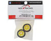 NEXX Racing Mini-Z RWD "JUD" EVO Front Threaded Side-Wall Carbon Fiber Rims (2mm Offset) (Yellow) (2)