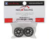 NEXX Racing Mini-Z "JUD" EVO Rear Threaded Side-Wall RWD Carbon-Fiber Rims (2mm Offset) (Black) (2)