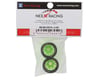 NEXX Racing Mini-Z RWD "JUD" EVO Rear Threaded Side-Wall Carbon Fiber Rims (3mm Offset) (Green) (2)