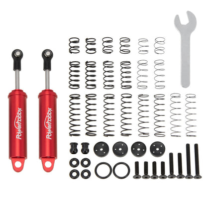 Powerhobby 90mm Promatics Two Stage Internal Spring Shocks (2) Red