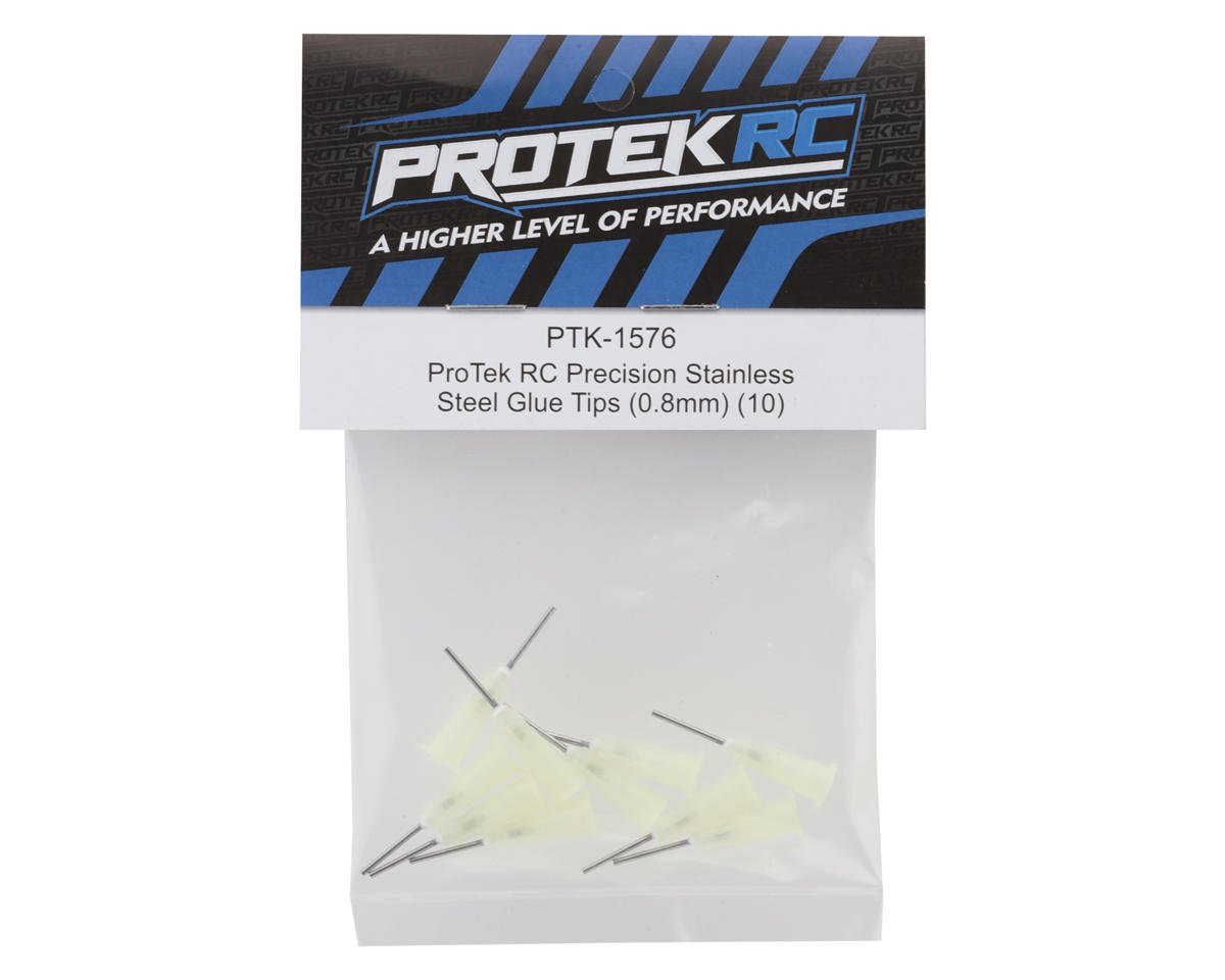 ProTek RC Precision Stainless Steel Glue Tips (0.8mm) (10)