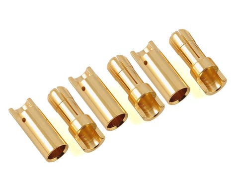 ProTek RC 5.5mm "Super Bullet" Solid Gold Connectors (3 Male/3 Female)