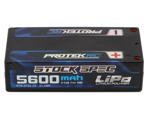 ProTek RC 2S 150C Low IR Si-Graphene "Stock Spec" Shorty LiPo Battery (7.4V/5600mAh) (ROAR Approved)