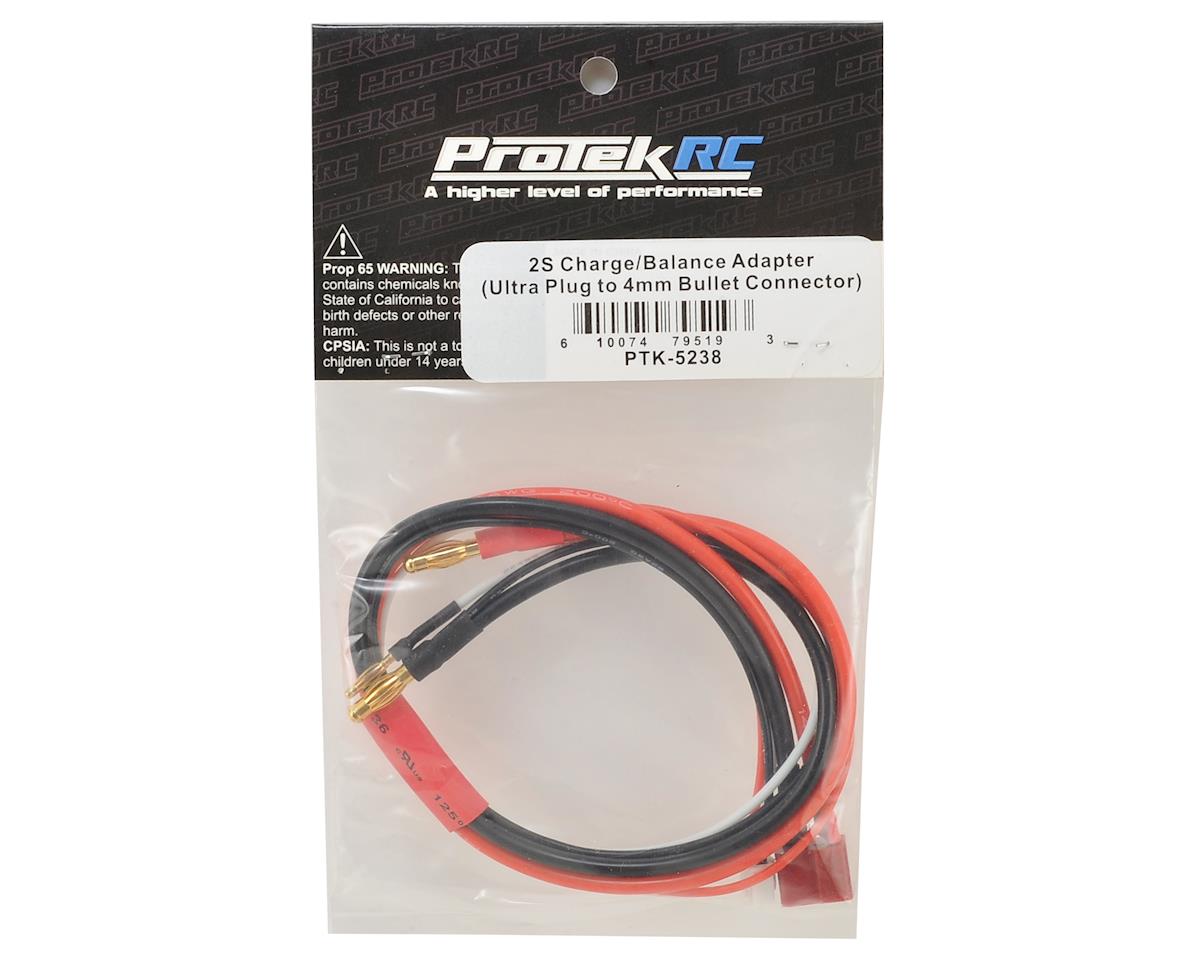 ProTek RC 2S Charge/Balance Adapter (T-Style Ultra Plug to 4mm Bullet)