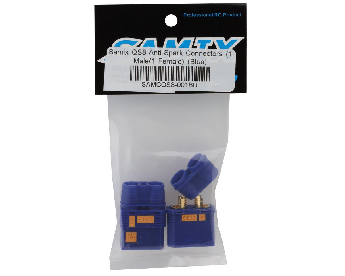 Samix QS8 Anti-Spark Connector (Blue) (1 Male/1 Female)