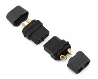 Samix XT60 Connectors w/Wire Covers (Black) (2 Female)