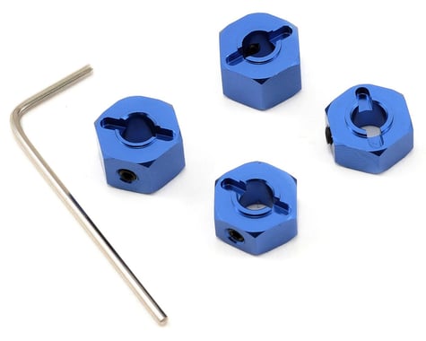 ST Racing Concepts 12mm Aluminum "Lock Pin Style" Wheel Hex for Traxxas Slash/Stampede/Rustler (Blue) (4)