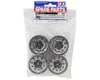 Tamiya BBX Buggy Wheels (Chrome) (4) (Front/Rear) w/12mm Hex