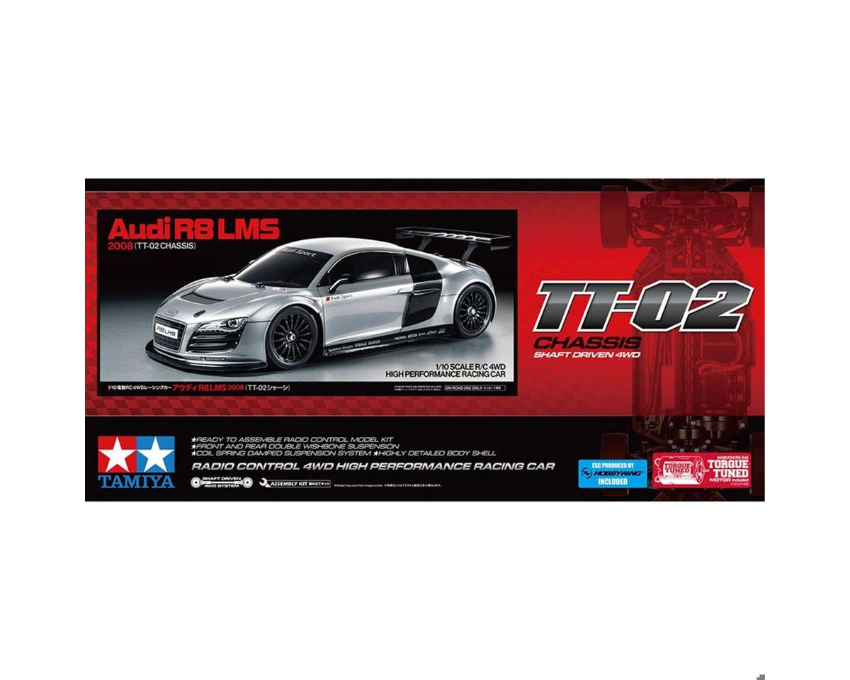 Tamiya TT-02 2008 Audi R8 LMS 1/10 4WD Electric Touring Car Kit