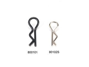 PN Racing Mini Ultra Body Clip 10pcs (Silver)