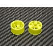 PN Racing Machine Cut Delrin 11x20mm Yellow Flanged Rear Wheel R2 For XBILITY One