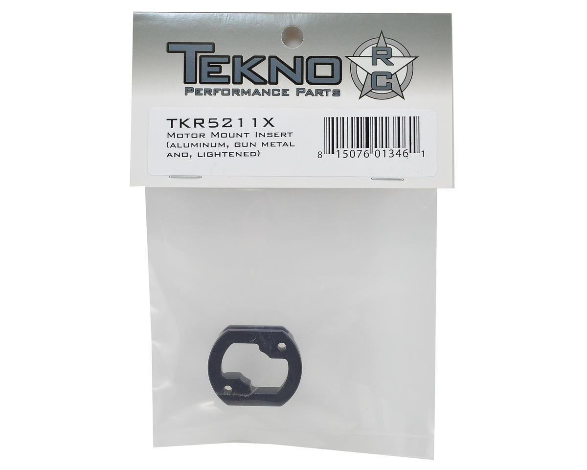 Tekno RC Lightened Aluminum Motor Mount Insert (Gun Metal)