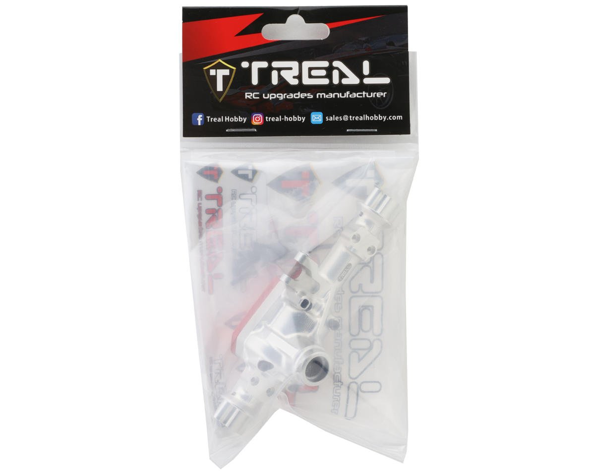 Treal Hobby Aluminum Front Axle Housing for Traxxas TRX-4/TRX-6 (Silver)