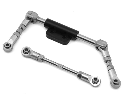 Treal Hobby Vanquish H10 Optic 7075 Aluminum Hydro Ram Steering Links Set (Silver)