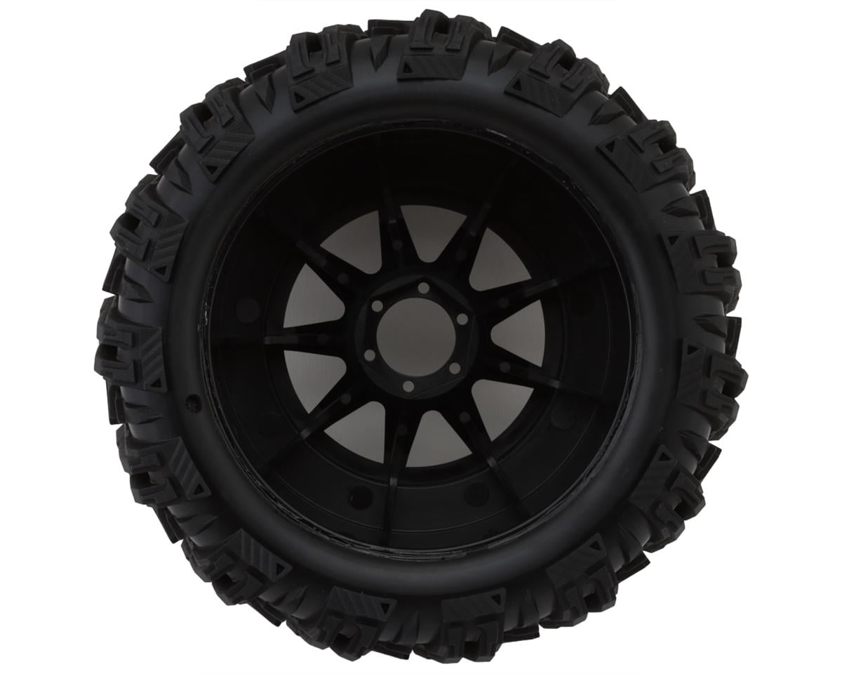 UpGrade RC BELTED Dirt Claw 2.9" Pre-Mounted Tires for Traxxas® MAXX® (2) (Regular & Wide Offset Hexes Included)