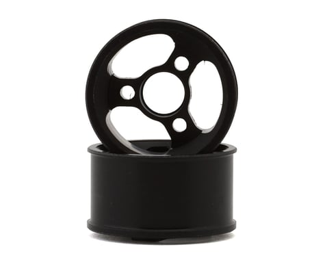 XBility RC XBOne 11mm CNC-Machined Delrin Rear Wheels (Black) (2) (+3mm Offset)