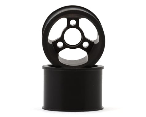 XBility RC XB-F1 14mm CNC-Machined Delrin Rear Wheels (Black) (2)